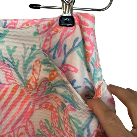 Lilly Pulitzer Marigold crab mini converted skirt 0 - Picture 4 of 8